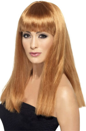 Glamourama Long Straight Wig Auburn - Parūka 1