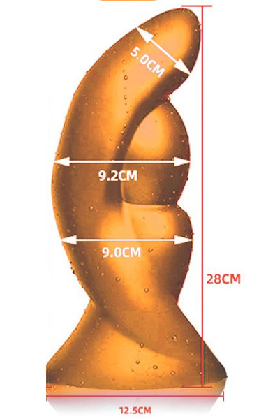 Gold Play Alien XXL 28cm Ø9,2cm - Anālais dildo 2