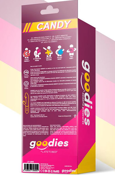 Goodies Candy G-spot Rabbit Vibe USB Silicone - Trušu vibrators 3