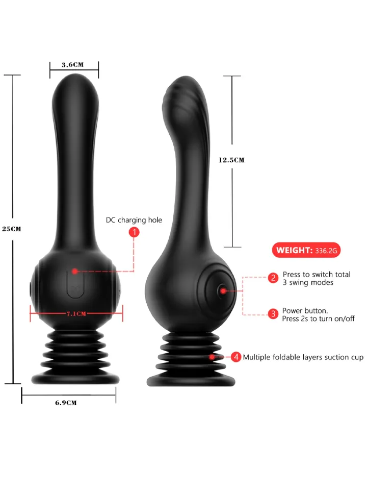 Grlpwr Shaking G-Spot Lover - Vibrējošs dildo 4