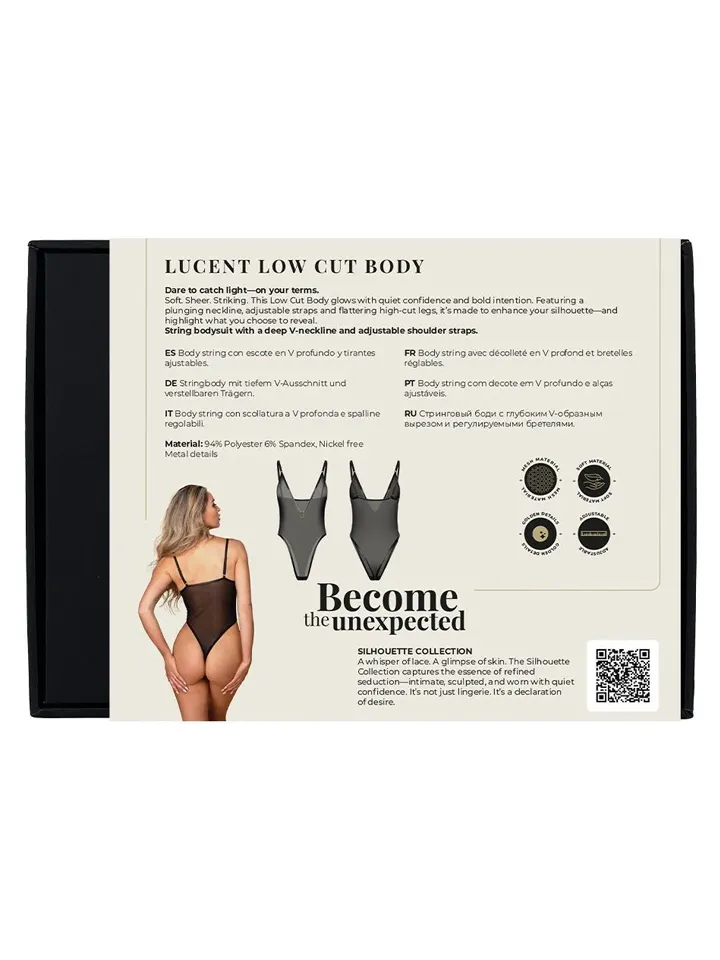 Guilty Pleasure Lucent Low Cut Body - Ķermeņa Veļas un Rotaļu Tērpi 4 [full]