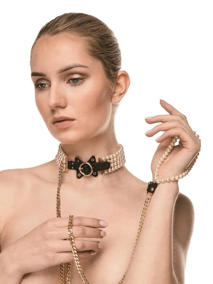 Guilty Pleasure Luminious Pearl Leash & Collar - Kaklasiksna un pavadas 2 [full]