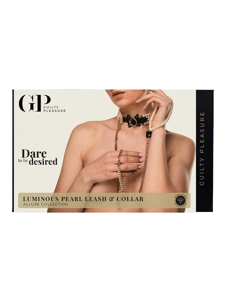 Guilty Pleasure Luminious Pearl Leash & Collar - Kaklasiksna un pavadas 4 [full]