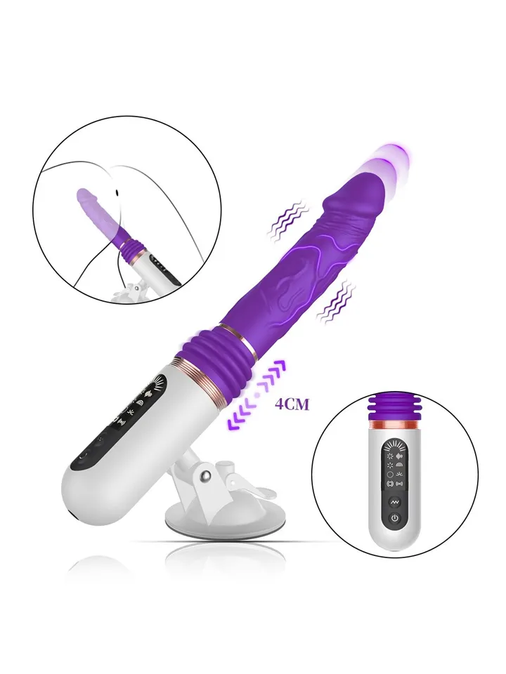 Hands-Free Thrusting & Vibrating Dildo - Seksa mašīna 3 [full]