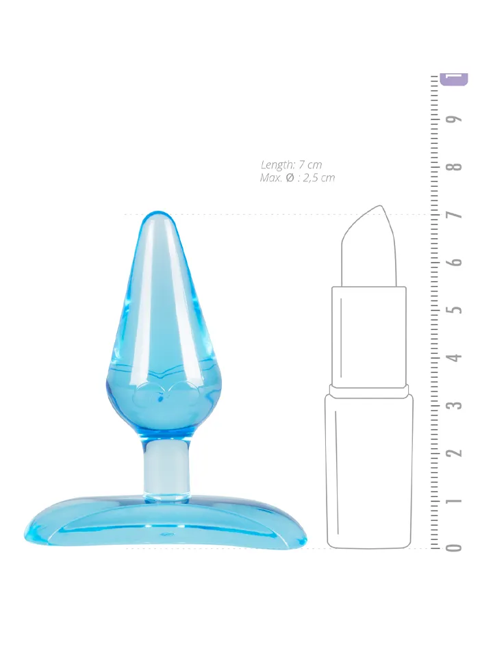 Hard Candy Perfect For First Time Anal Play Blue - Mini anālais spraudnis 3 [full]