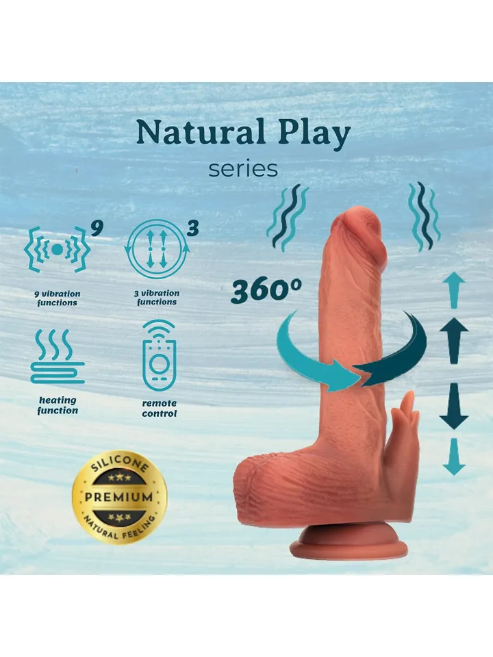 Heated Thrusting & Rotating Dildo With Clitoral Stimulation - Vibrējošs dildo 3 [full]