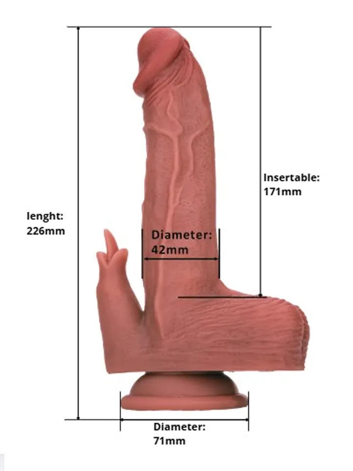 Heated Thrusting & Rotating Dildo With Clitoral Stimulation - Vibrējošs dildo 6 [full]