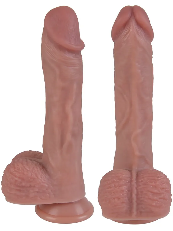 Heating, Thrusting & Rotating Silicone Dildo 22 cm - Vibrējošs dildo 4