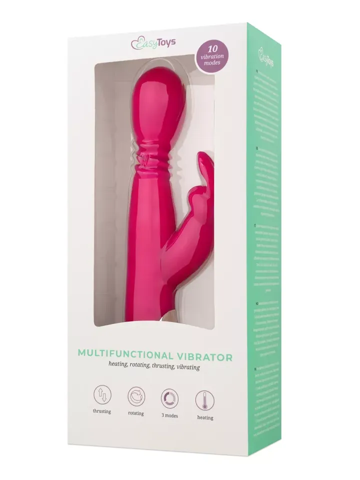 Heating Thrusting Vibrator Pink - Apkures trušu vibrators 4 [full]