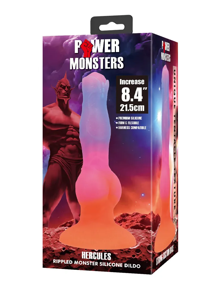 Hercules Rippled Monster Silicone Dildo 21,5 cm - Dragon dildo 3 [full]