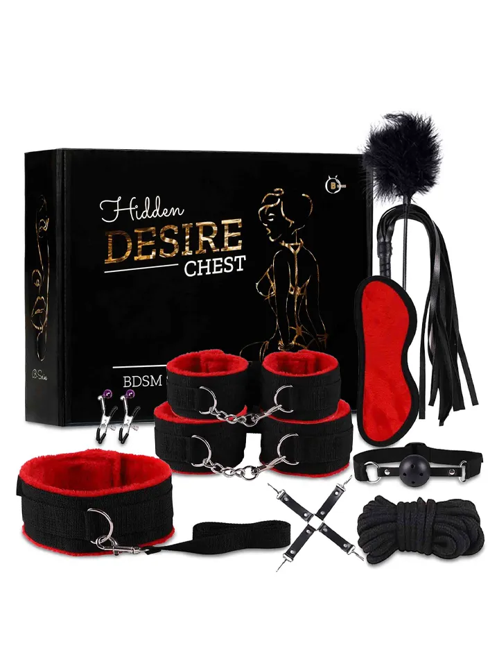 Hidden Desire BDSM Chest Black/Red - Verdzības pakete 1 [full]