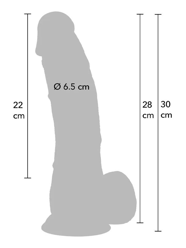 Hidden Desire Realistic Dildo 30 cm - Dzīvīgs dildo 4 [full]