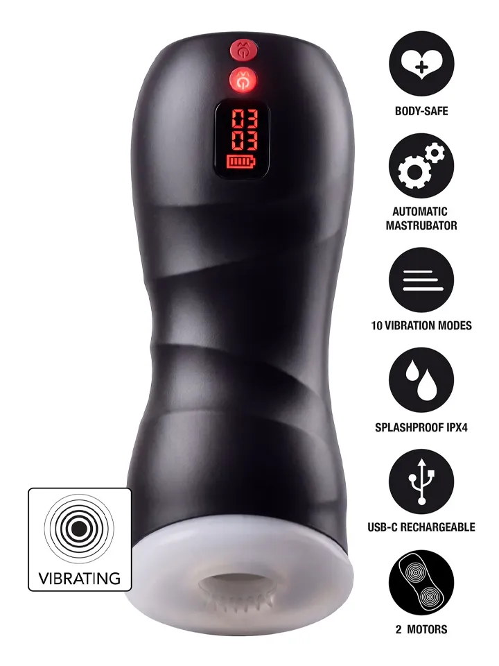Hidden Desire Vibrating Twin Turbo Masturbator - Vibrējošs masturbators 1 [full]