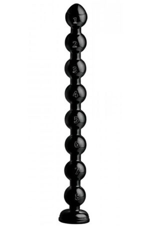 Hosed Beaded Thick Anal Snake 48 cm - Īpaši spīdīgas anālās krelles 1