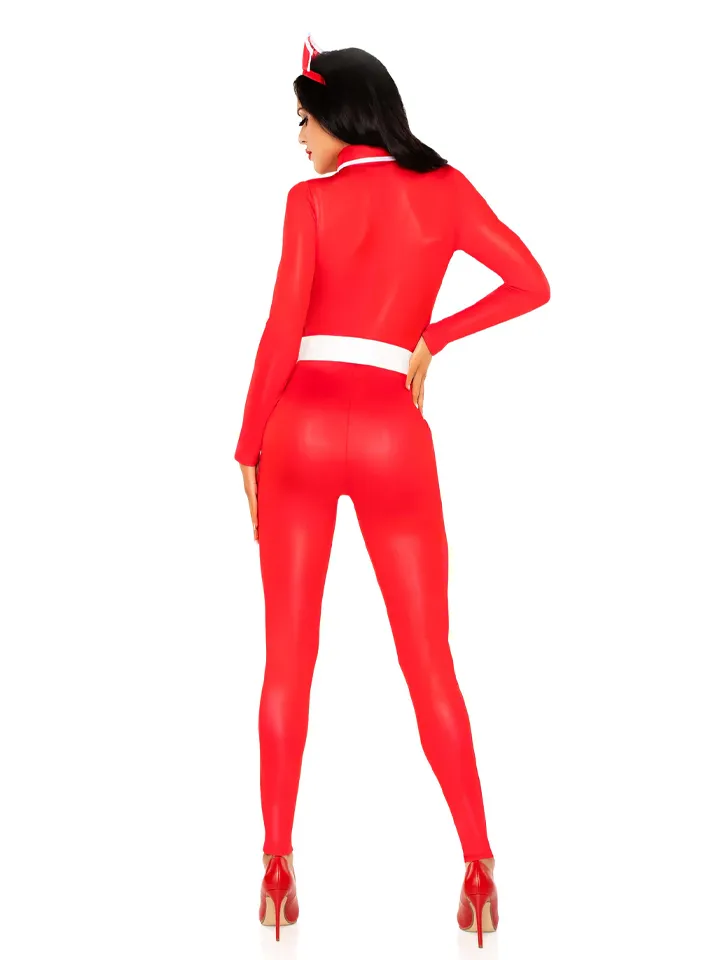 Hospital Heartbreaker Catsuit Red - Medmāsas kostīms 3 [full]