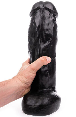 HUNG System Zac XL Black 32,5cm - Īpaši dzeltenīgs anālais dildo 1