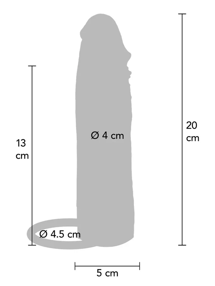 Hydrated Skin Penis Sleeve Vibrating 20 cm - Vibrējošs penisa pagarinātājs 4 [full]