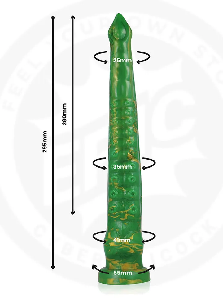 Hylos Green Flash Dildo 29,5 cm - Dragon dildo 2 [full]