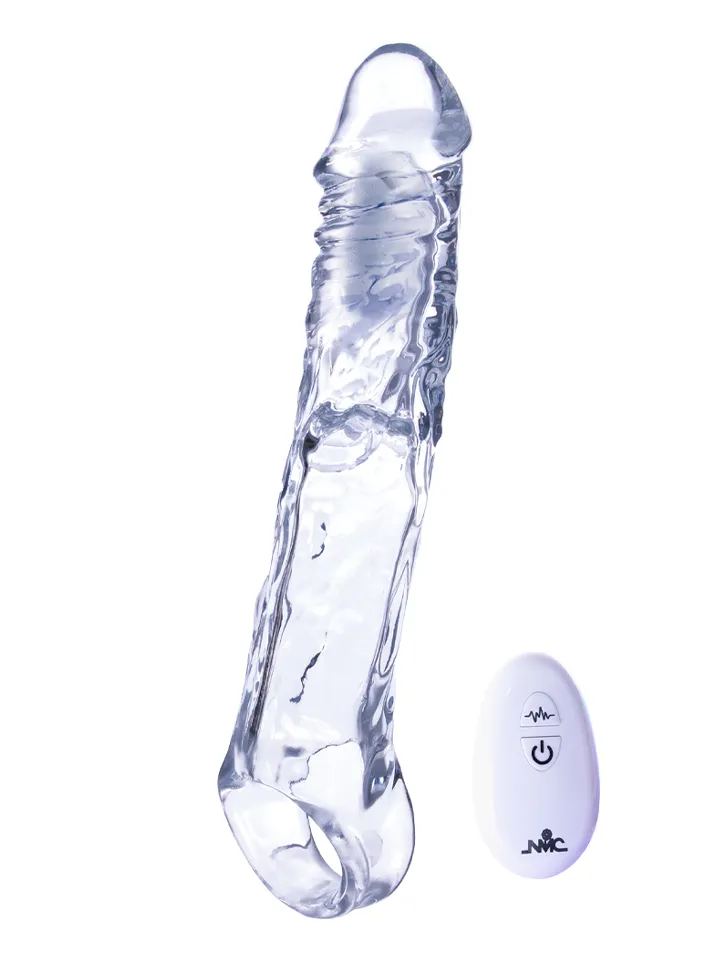 Ice Crystals Length Enhancer With Bullet - Vibrējošs penisa pagarinātājs 1 [full]