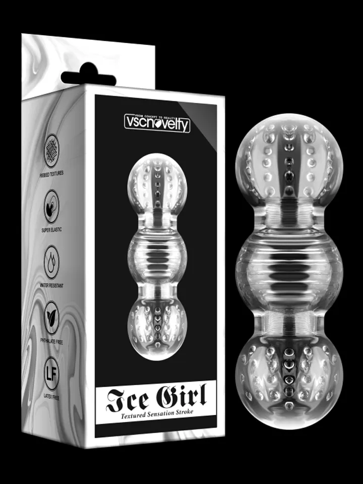 Ice Girl Clear Circles Masturbator - Strokers 6 [full]
