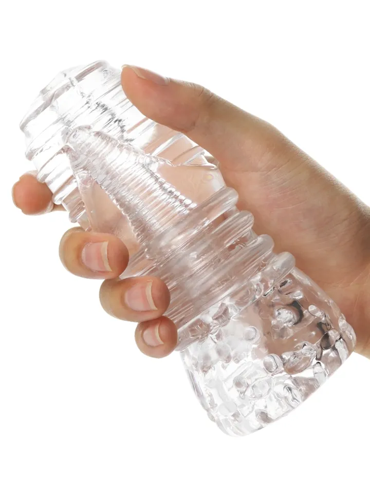 Ice Girl Clear Conical Masturbator - Strokers 2 [full]