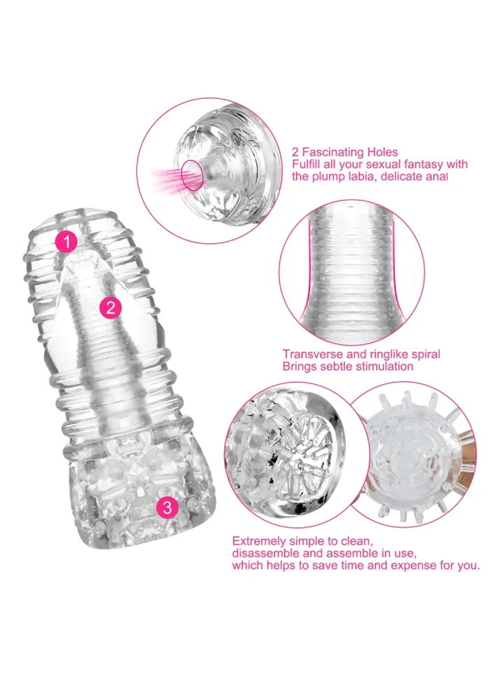 Ice Girl Clear Conical Masturbator - Strokers 3 [full]
