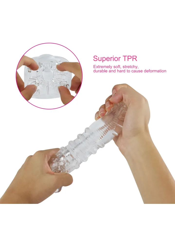 Ice Girl Clear Conical Masturbator - Strokers 5 [full]