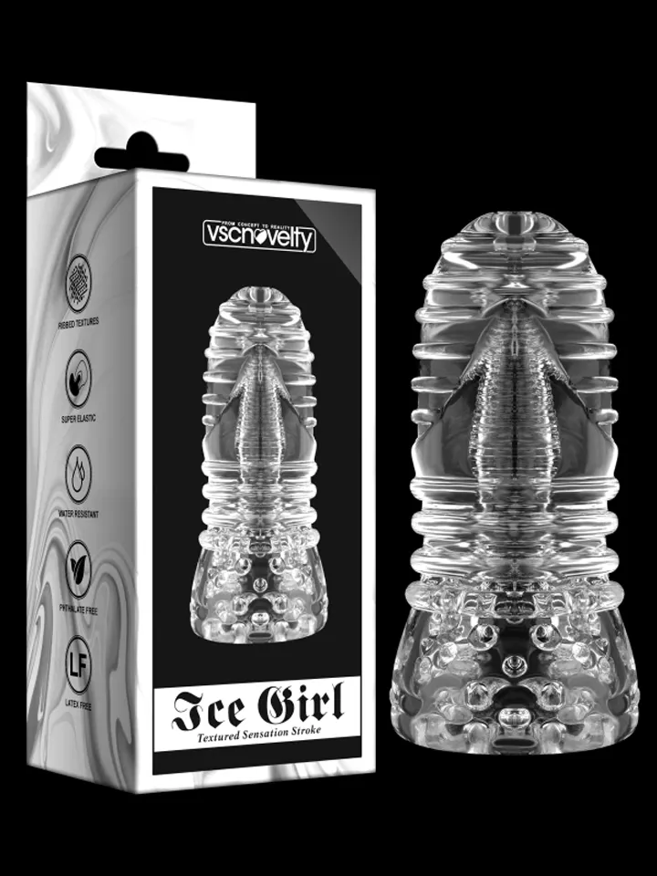 Ice Girl Clear Conical Masturbator - Strokers 6 [full]