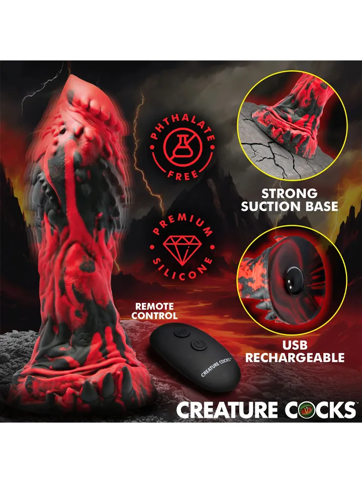 Inferno Cock Vibrating Silicone Dildo 20 cm - Monster dildo 2 [full]