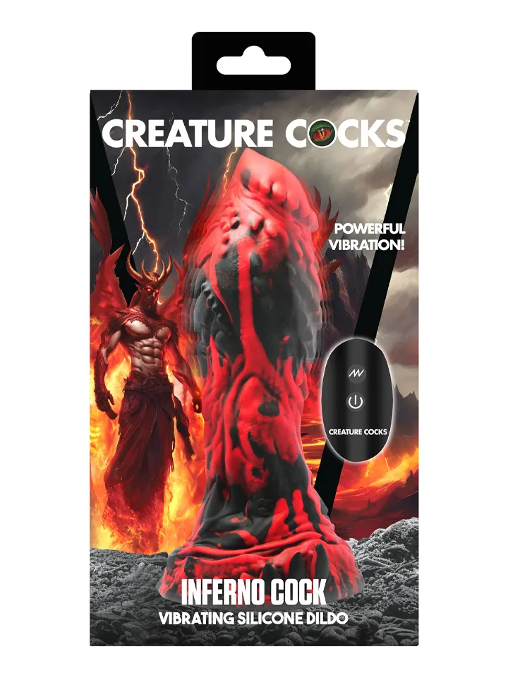 Inferno Cock Vibrating Silicone Dildo 20 cm - Monster dildo 5 [full]