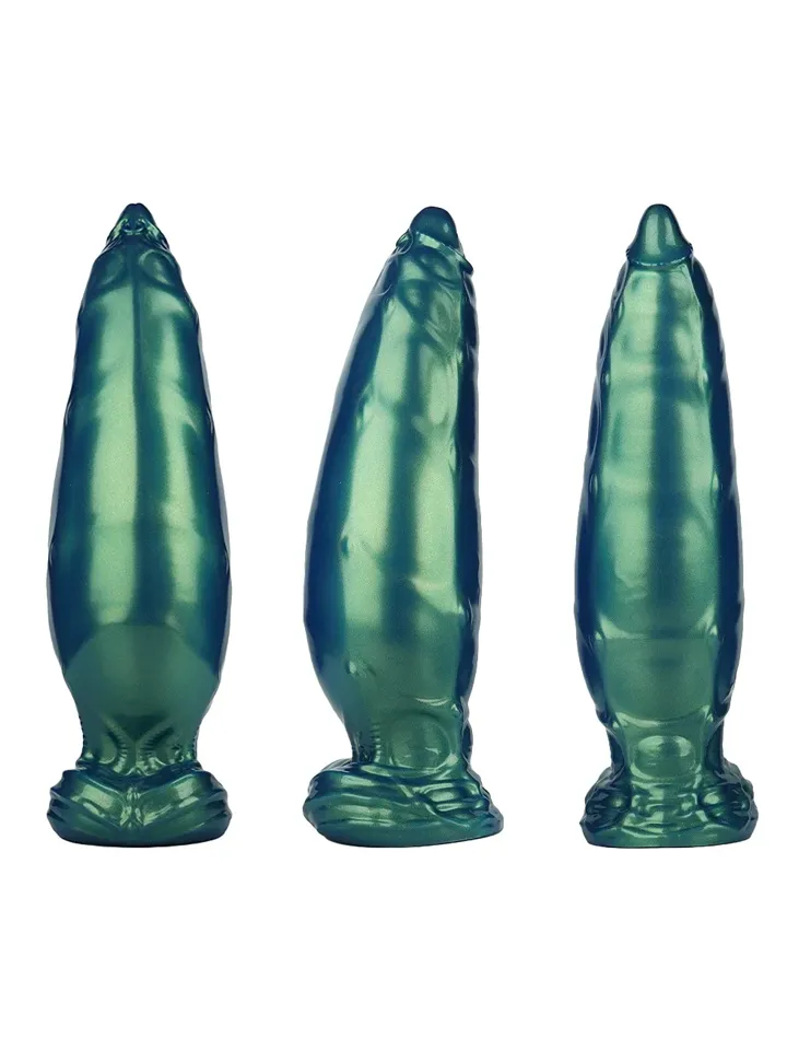 Inflatable Monster Dildo Green 24 cm - Piepūšamais dildo 4 [full]