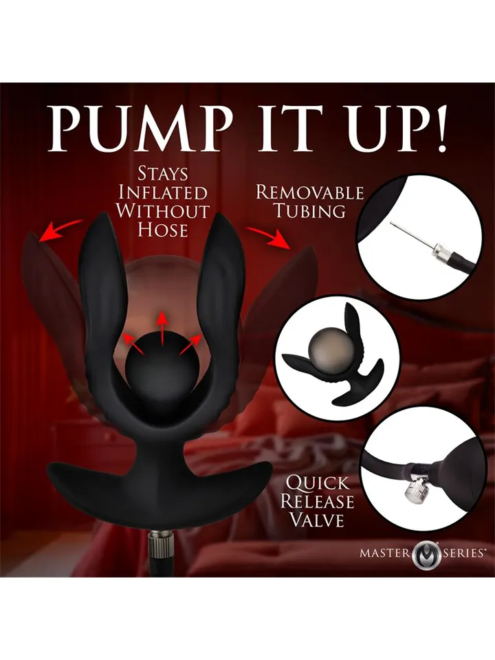 Inflatable Vibrating Butt Plug With Remote - Piepūšams anālais spraudnis 3 [full]