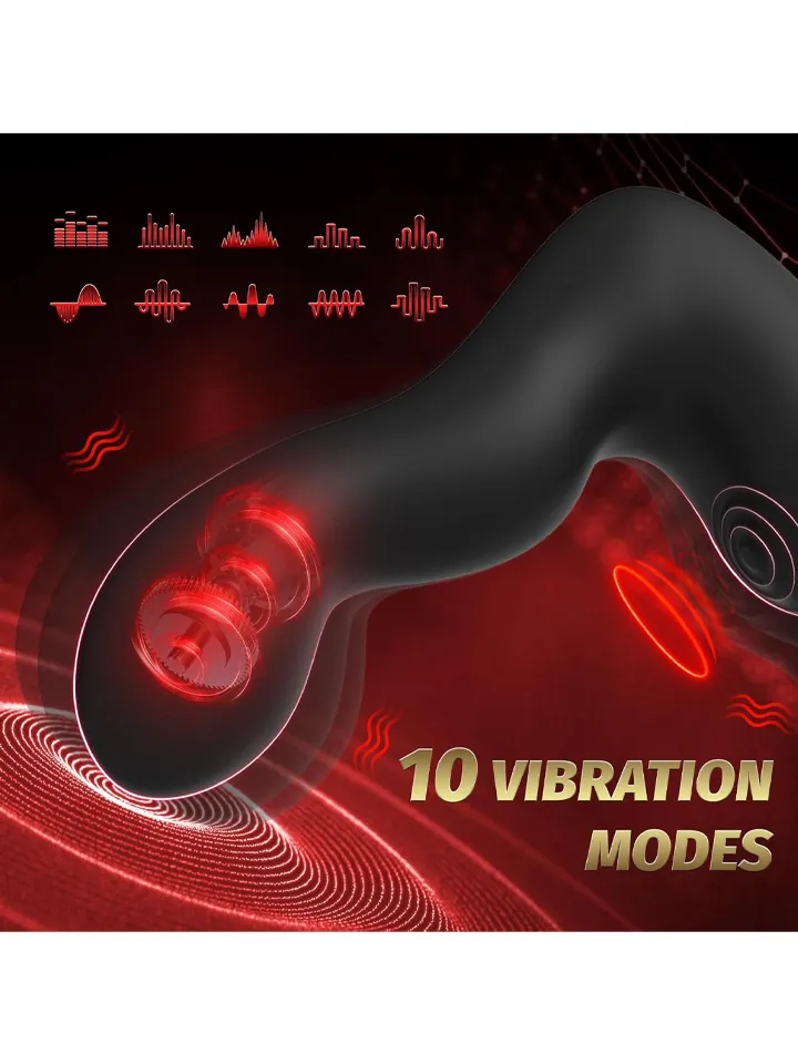 Inflatable Vibrating Prostate Massager - Prostatas vibrators ar dzimumlocekļa gredzenu 4 [full]