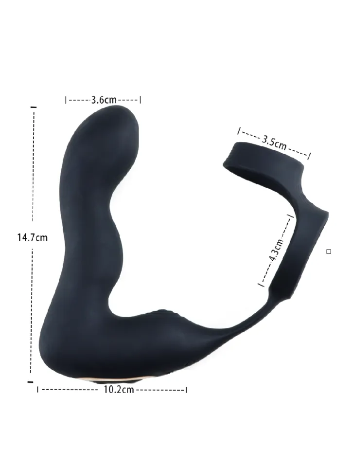 Inflatable Vibrating Prostate Massager - Prostatas vibrators ar dzimumlocekļa gredzenu 5