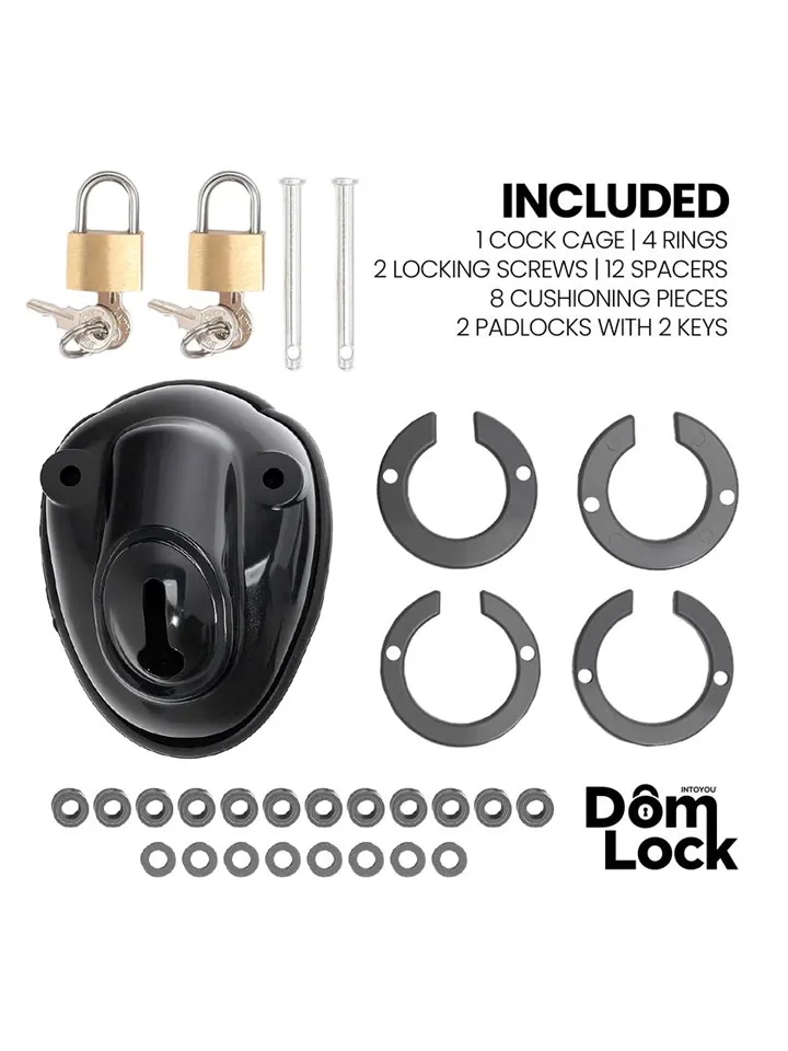 Inmate Chastity Cage With Spacers - Šķīstības būris 2 [full]