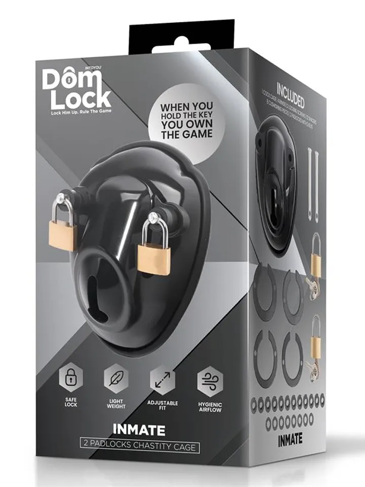 Inmate Chastity Cage With Spacers - Šķīstības būris 4 [full]