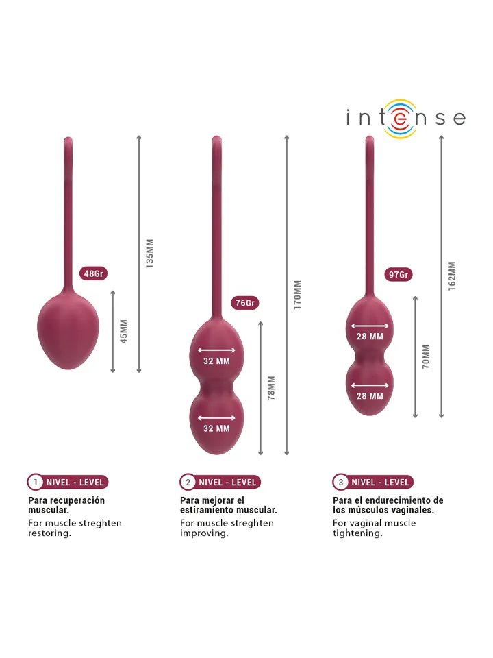 Intense Charli Kegel Ball Kit - Kegela bumbiņas 3 [full]