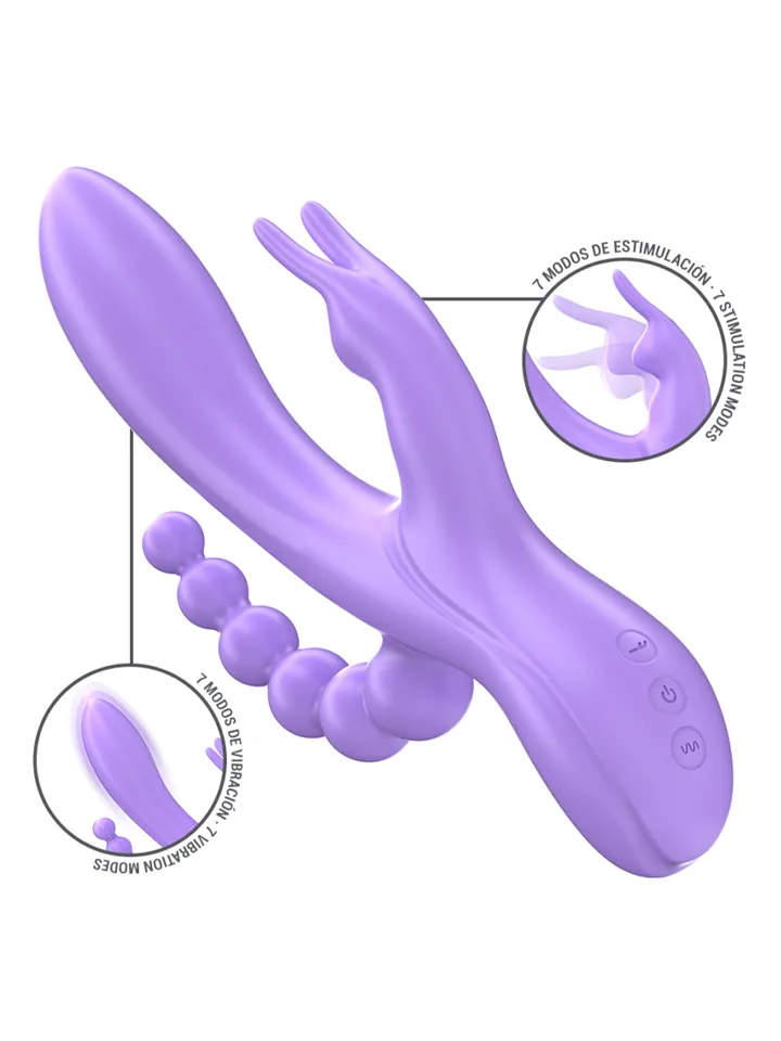 Intense Miko Triple Vibrator Rabbit & Stimulator & Anal - Trušu vibrators 1 [full]