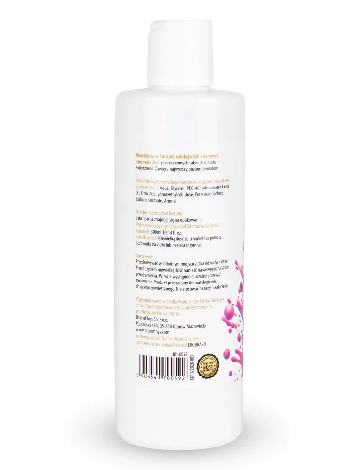 Intim & Massage Lubricant Bubble Gum 300 ml - Smērvielas un masāžas losjons 2 [full]