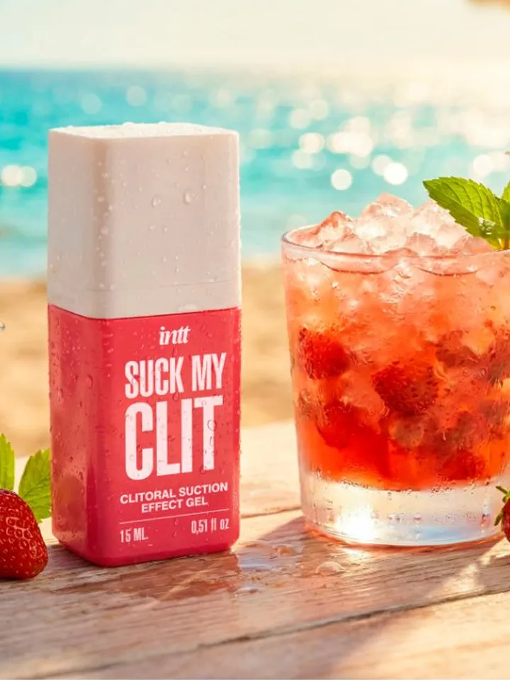 Intt Suck My Clit Gel Wild Strawberry 15ml - Stimulējošs gēls 4 [full]