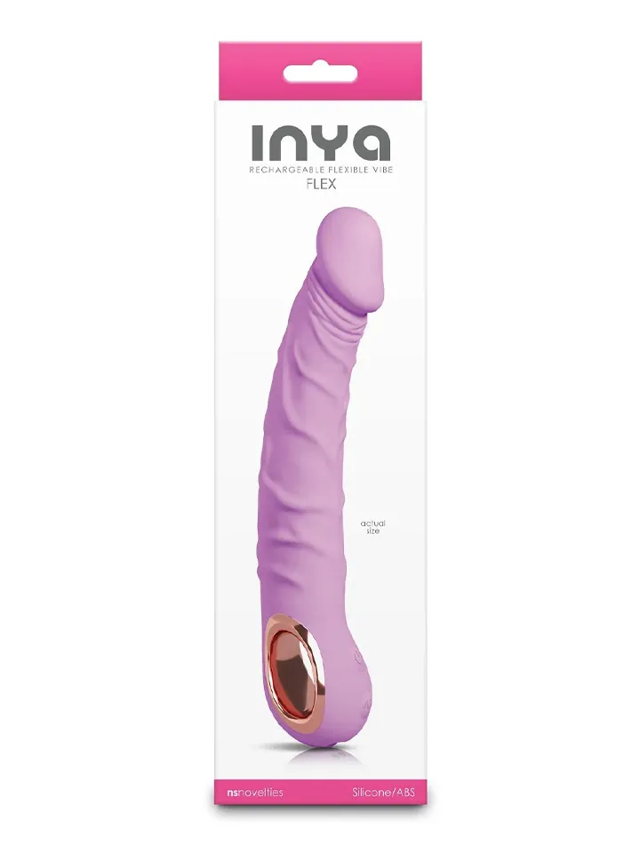 Inya Flex Realistic Rechargeable Silicone Flexible Vibrator - Vibrējošs dildo 3 [full]