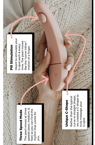 Ioba.Toys OhMyG G-Spot Vibrator Pink - G punkta vibrators 6