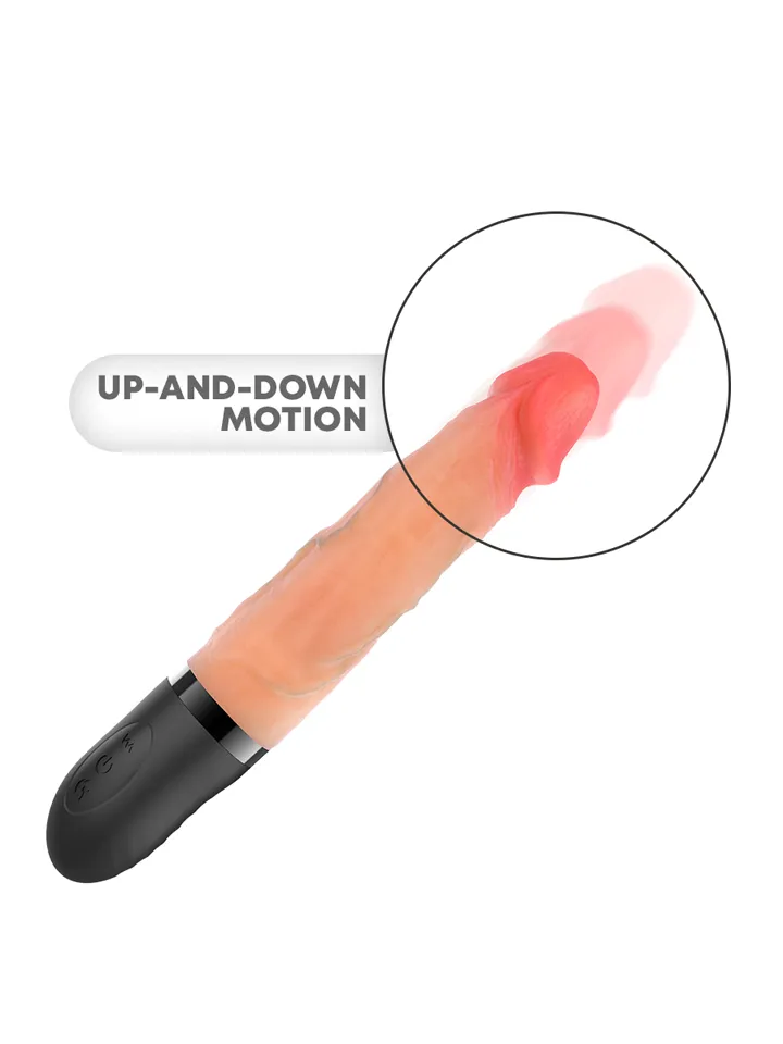 Jean Up & Down Vibrator With Heat Effect 24 cm - Vibrējošs dildo 2 [full]