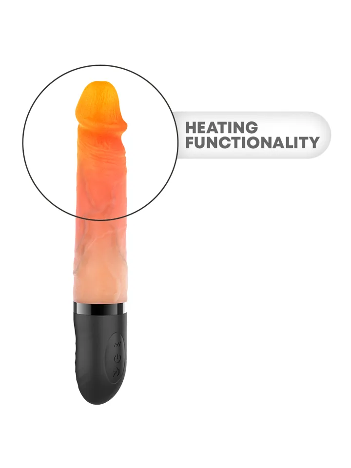 Jean Up & Down Vibrator With Heat Effect 24 cm - Vibrējošs dildo 3 [full]