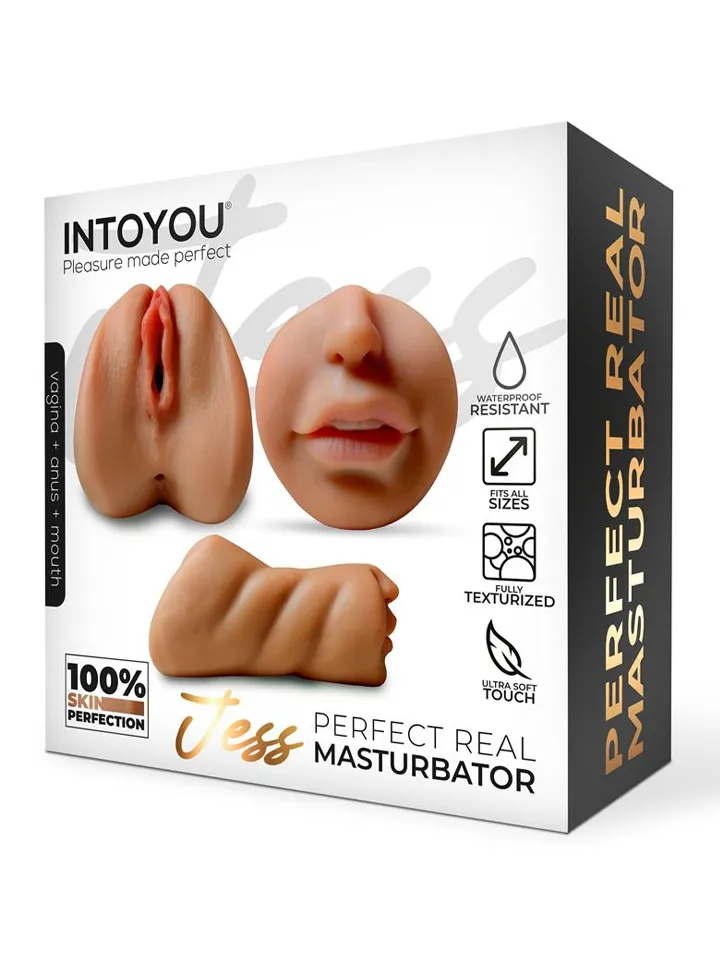 Jess Super Realistic Vagina, Anus & Mouth - Vagīnas masturbators 3 [full]
