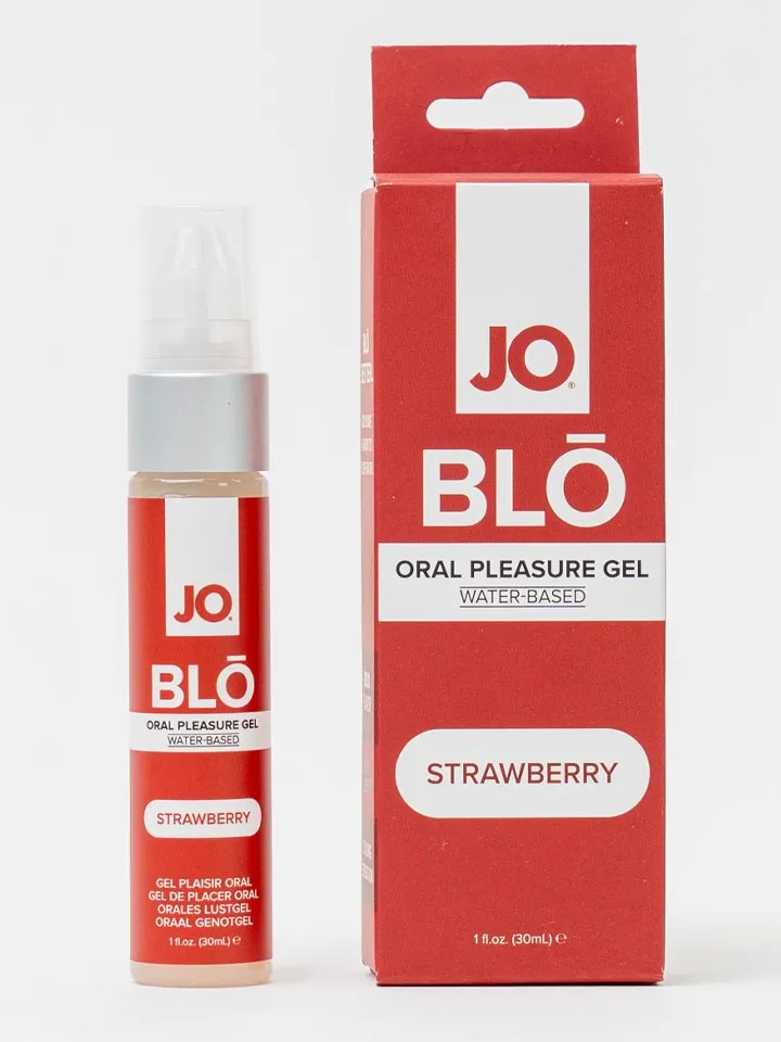 JO BLO Oral Pleasure Gel Strawberry 30ml - Labāks orālais sekss 2 [full]