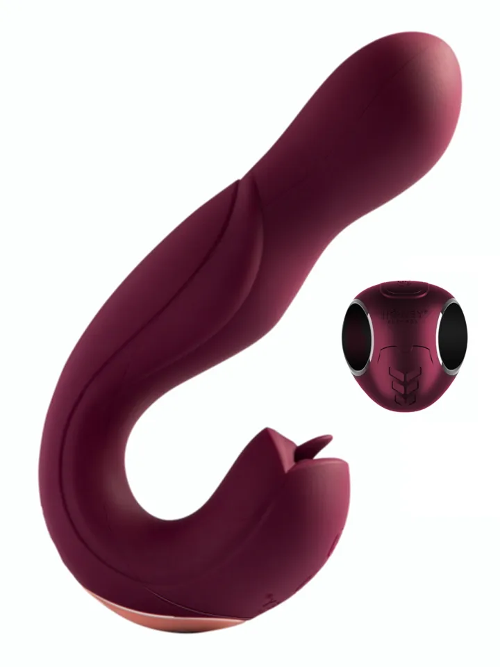 Joi Pro Rotating Head G-spot Vibrator & Clit Licker Red - G punkta vibrators 1 [full]