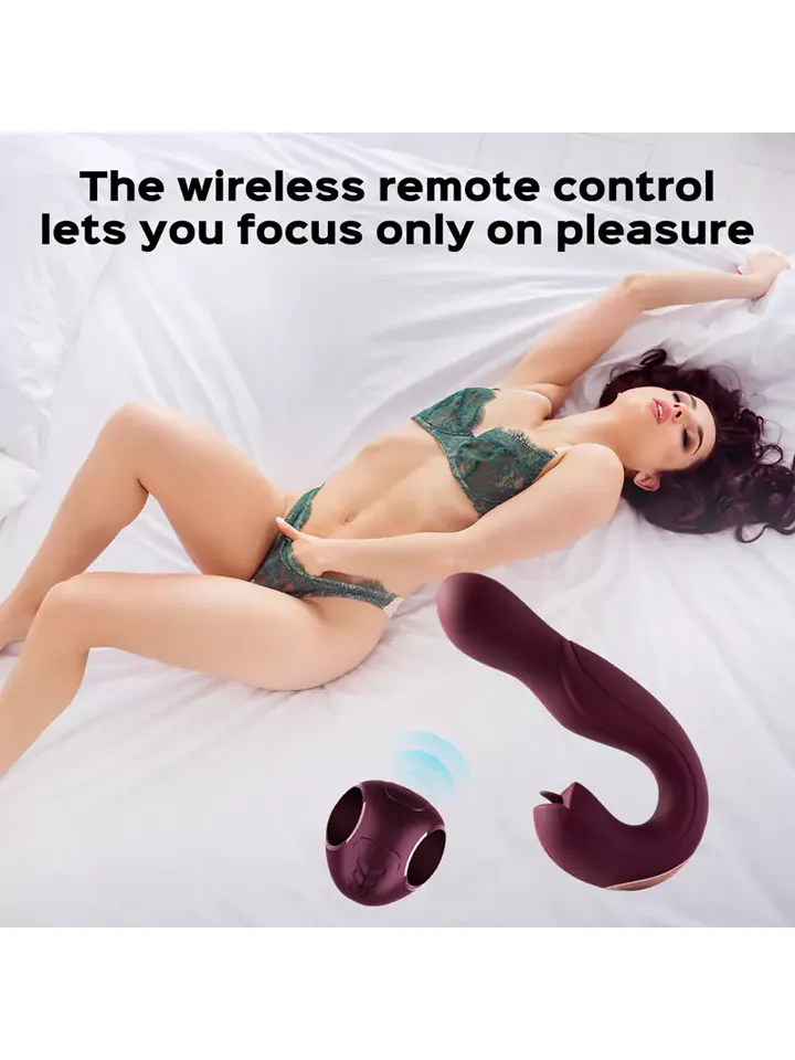 Joi Pro Rotating Head G-spot Vibrator & Clit Licker Red - G punkta vibrators 2 [full]