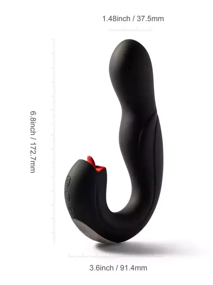 Joi Pro Rotating Head G-spot Vibrator & Clit Licker Red - G punkta vibrators 5 [full]