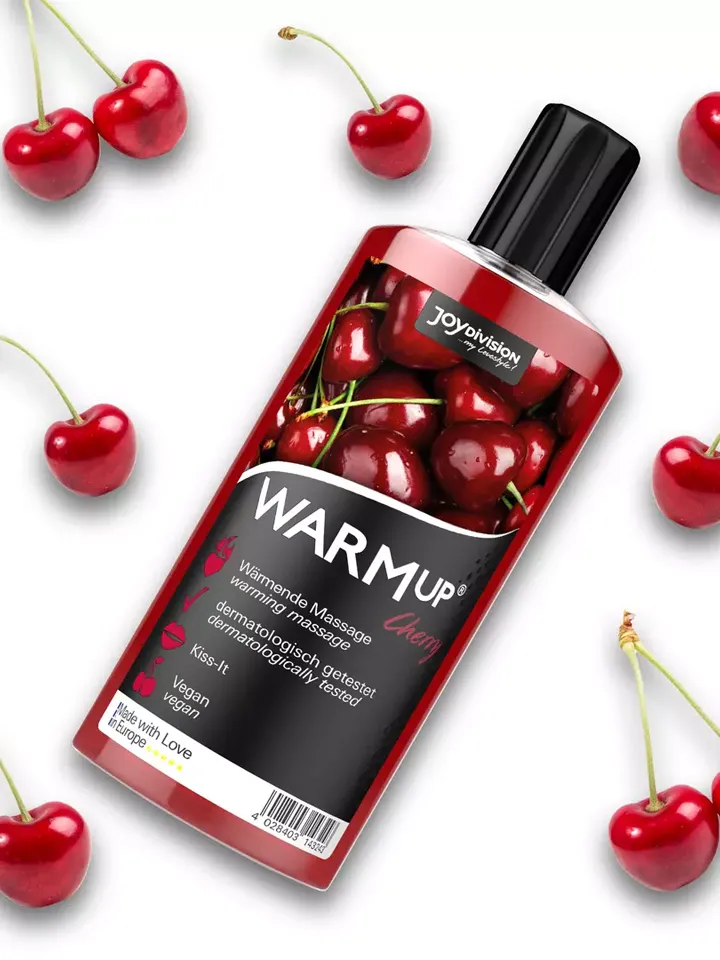 Joydivision Warm-up Massage Oil Cherry 150ml - Masāžas eļļa Ķirši 2 [full]